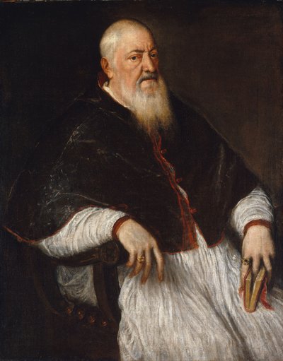 Filippo Archinto, Archbishop of Milan, c.1555 by Tiziano Vecelli